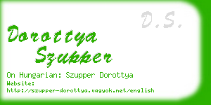 dorottya szupper business card